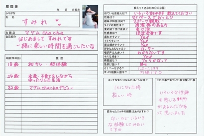 純恋【すみれ】若妻コースHな履歴書